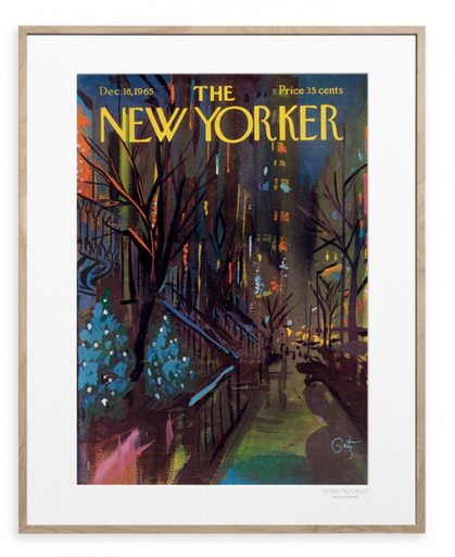 Affiche The New Yorker Image Republic Arthur Getz - Christmas in NYC