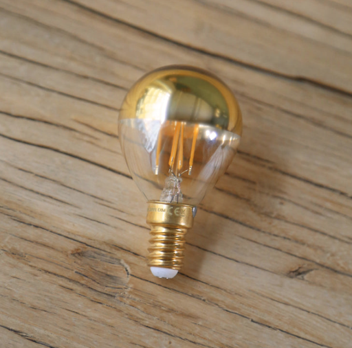Ampoule E14 (calotte dorée)