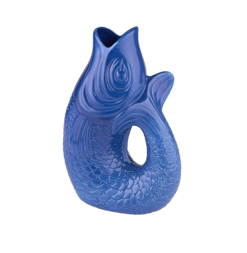Vase Poisson Gift Company Bleu Azur