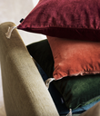 Housse de coussin Velours Lavé Caravane (dune)