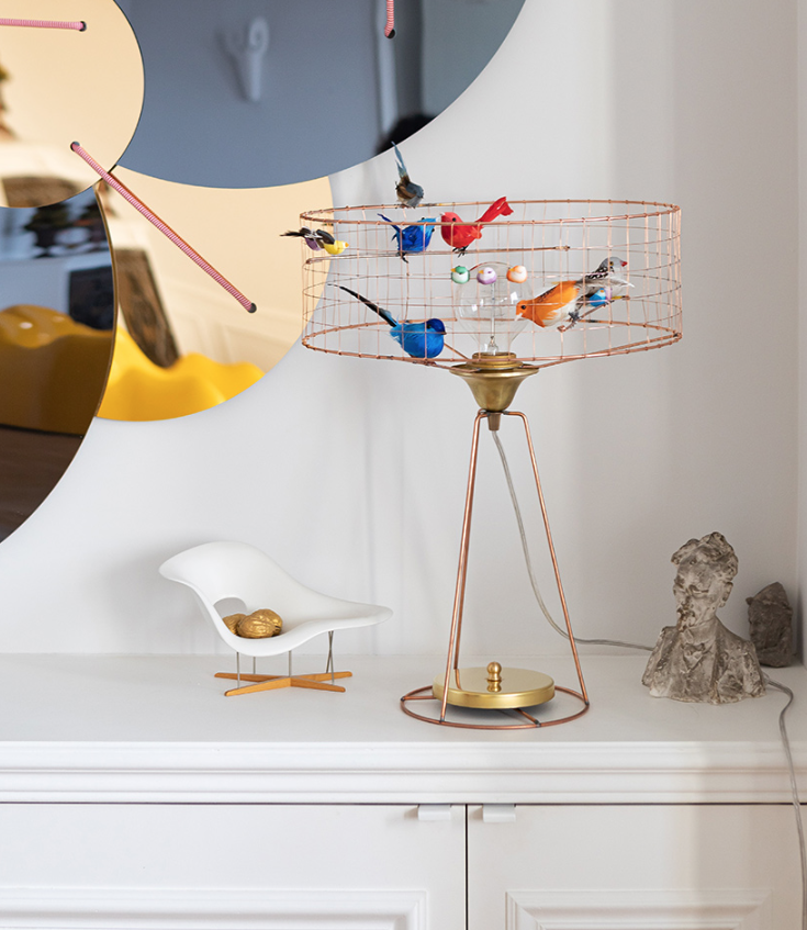 Lampe Volière Tambour Mathieu Challières