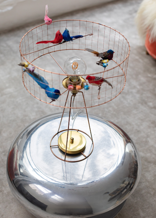 Lampe Volière Tambour Mathieu Challières