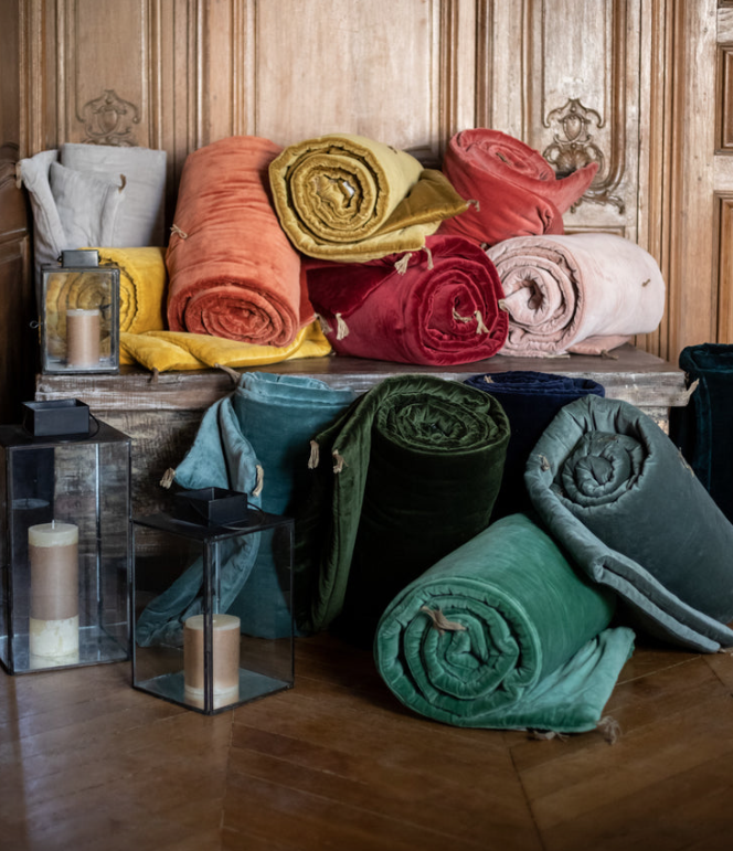 Sofa Cover (Velours Lavé) Caravane