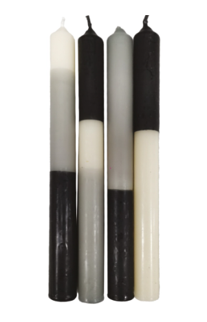 Bougies bicolores Opjet (set de 4)