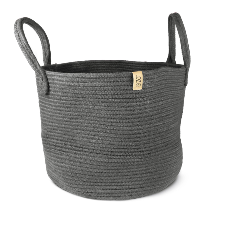 Panier de Rangement Jute (Gris)