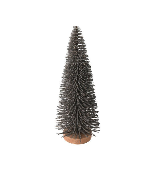 Déco Noël - Sapin Gris Pailleté