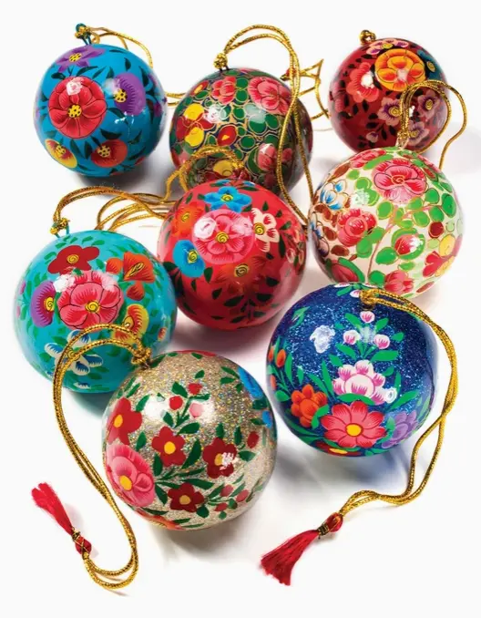 Boule de Noël peinte