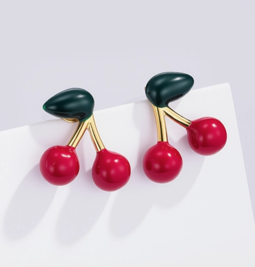 Boucles d'oreilles CERISES