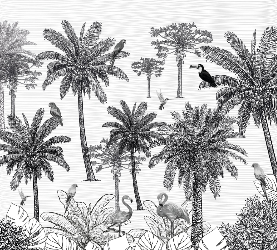 Papier Panoramique Palmiers Koppel
