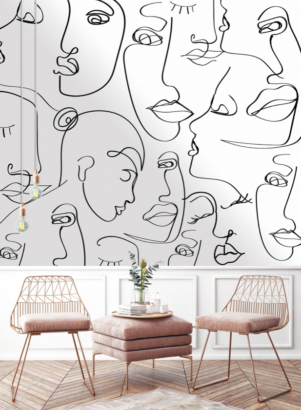 Papier Panoramique Visage Koppel