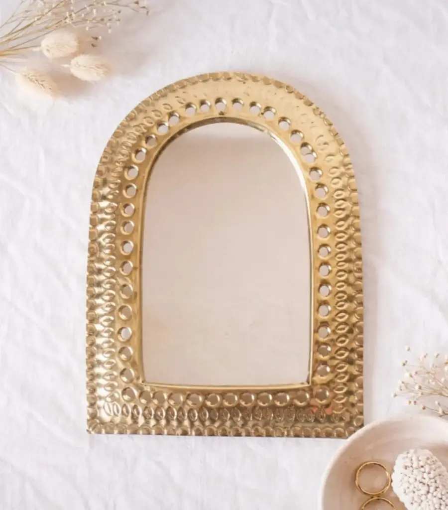 Petit Miroir Doré 