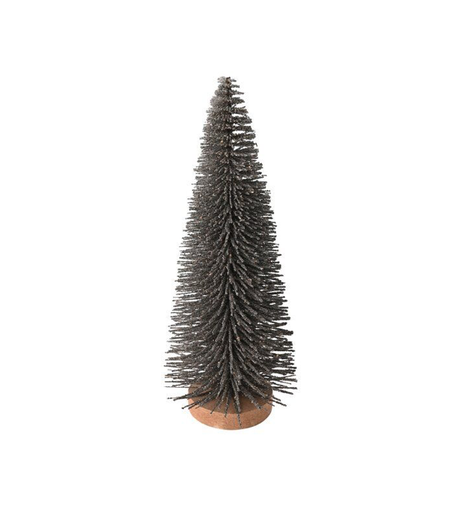 Déco Noël - Sapin Gris Pailleté
