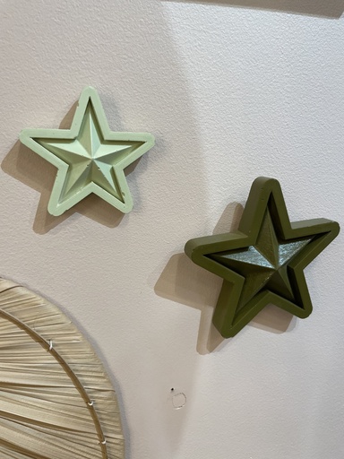 Déco Noël - Etoile murale céramique