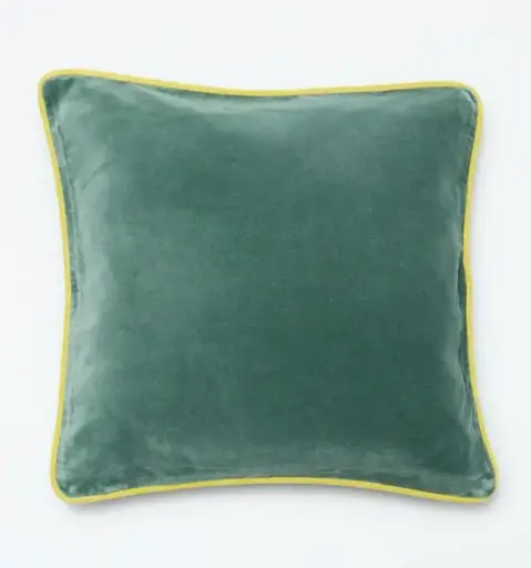 Coussin Velours Bleu