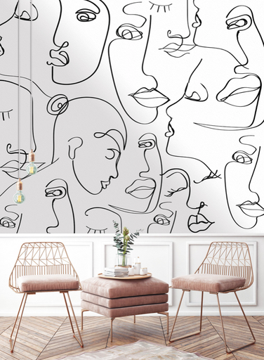 Papier Panoramique Visage Koppel