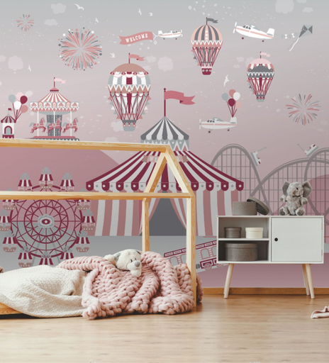Papier Panoramique Circus Rose Koppel