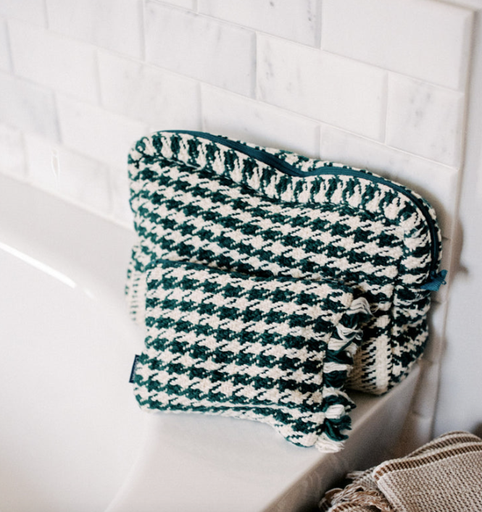 Pochette Pied de Poule (petit modèle) Caravane