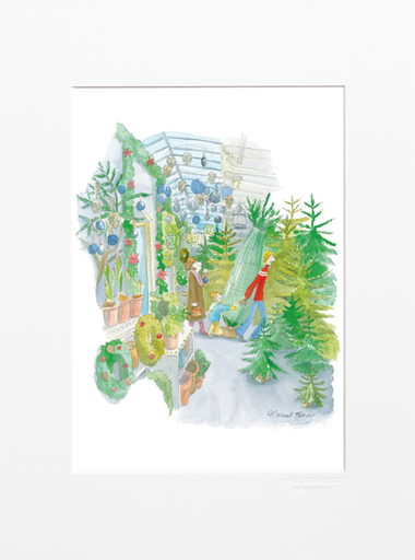 Affiche Image Republic Claire Morel Fatio - Noël au marché aux fleurs