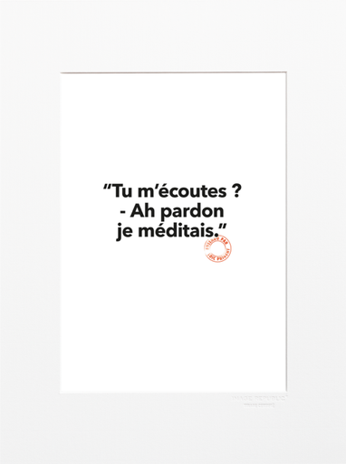 Affiche Image Republic Loïc Prigent - Tu m'écoutes